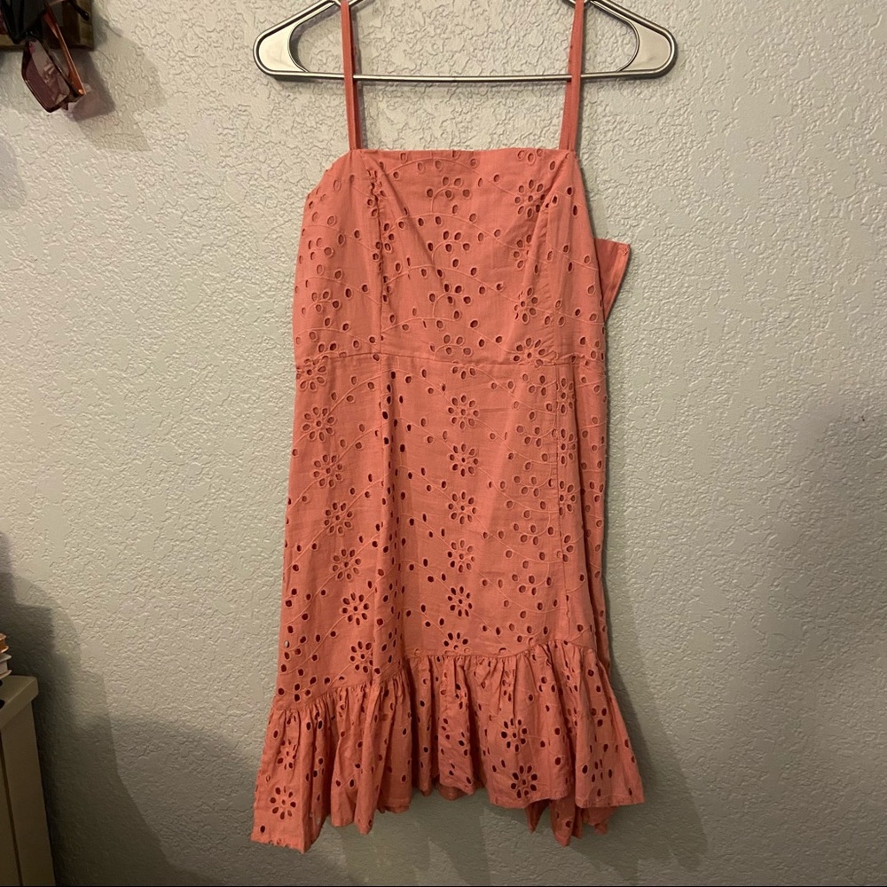 pink cutout dress